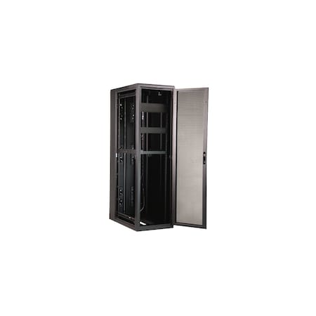 Great Lakes Case & Cabinet ES SERVER ENCLOSURE, 84"H X 24"W X 42"D, 44 RMU, SPLIT MESH REAR DOOR GL840ES-2442MSS